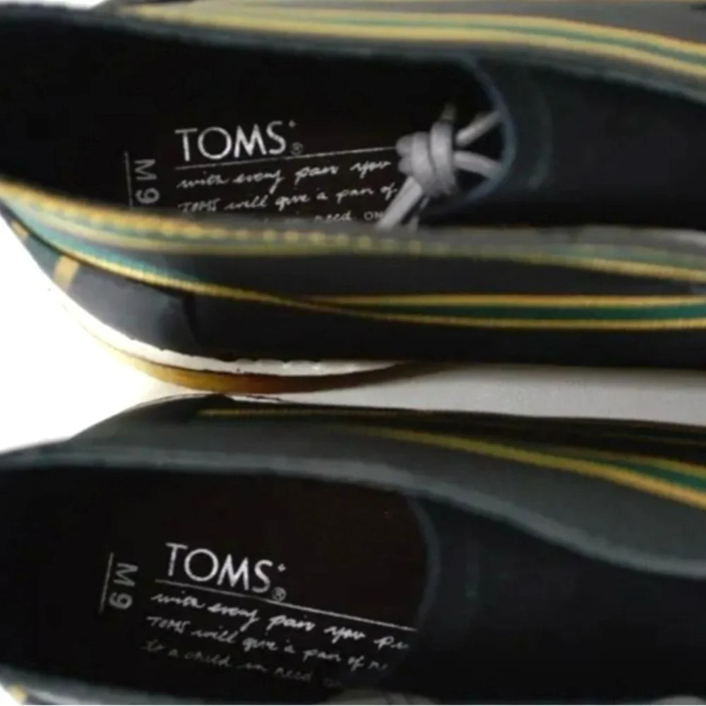 Brand New Without Box Men’s Toms+ Navy Green Stripe Botas Boots Size 9 - Picture 6 of 7